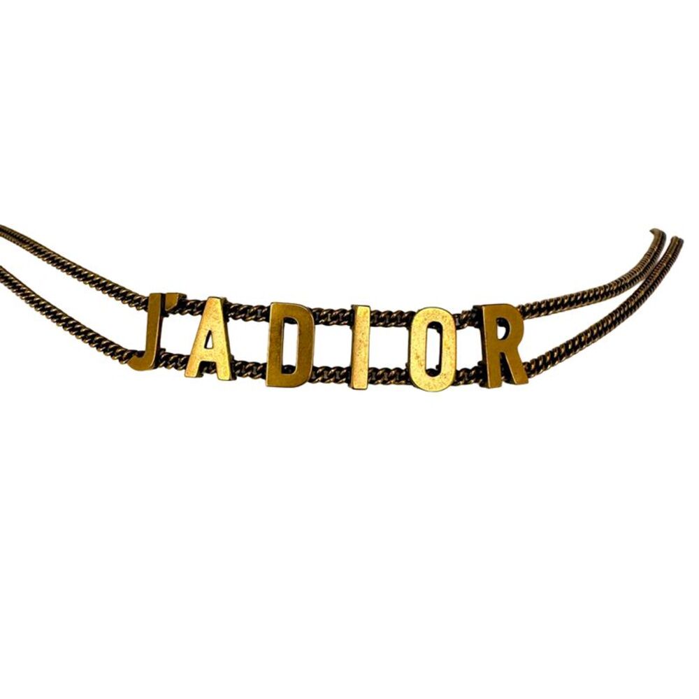 Dior J'Adior Choker Necklace in Gold Metal